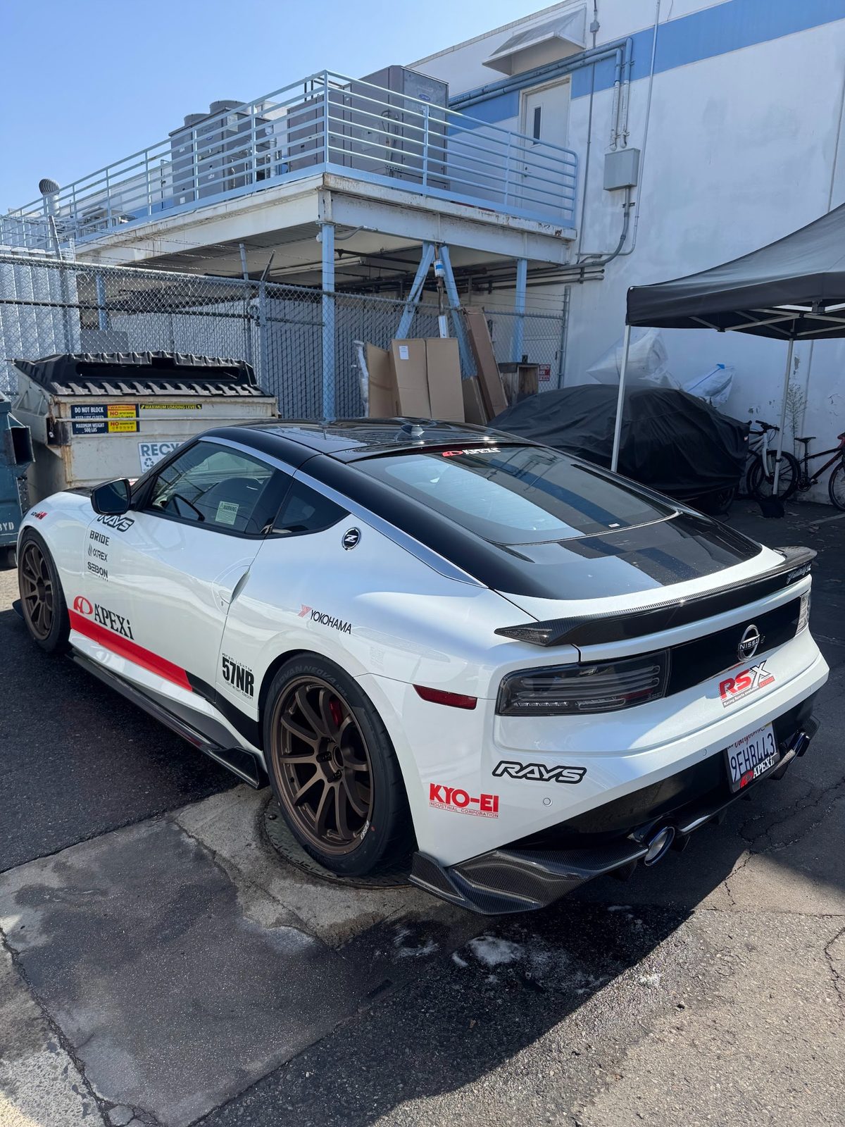 Nissan Z after a performance detail